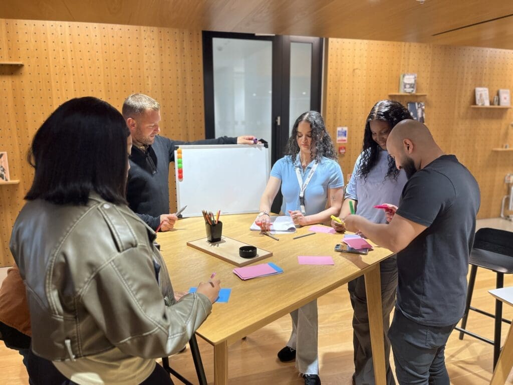 Group of people completing neurodivergent coaching session from Genius Within