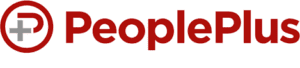 Red logo for company called People Plus