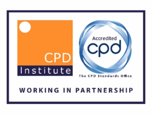 Image shows the CPD Institute Logo and the words "CPD Accredited"
