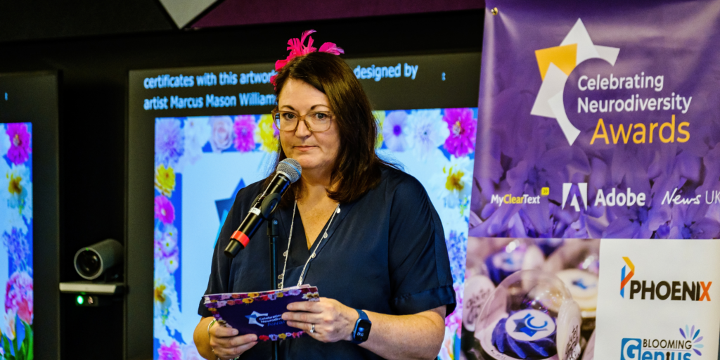 Jacqui Wallis Presenting thr CND awards